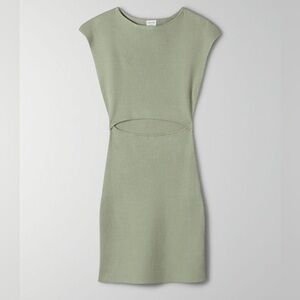 Wilfred Free Cut-Out Knit Mini Dress